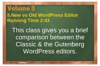 PLR4WP Volume 3 Classic Editor Video 5 New vs Old WordPress Editor